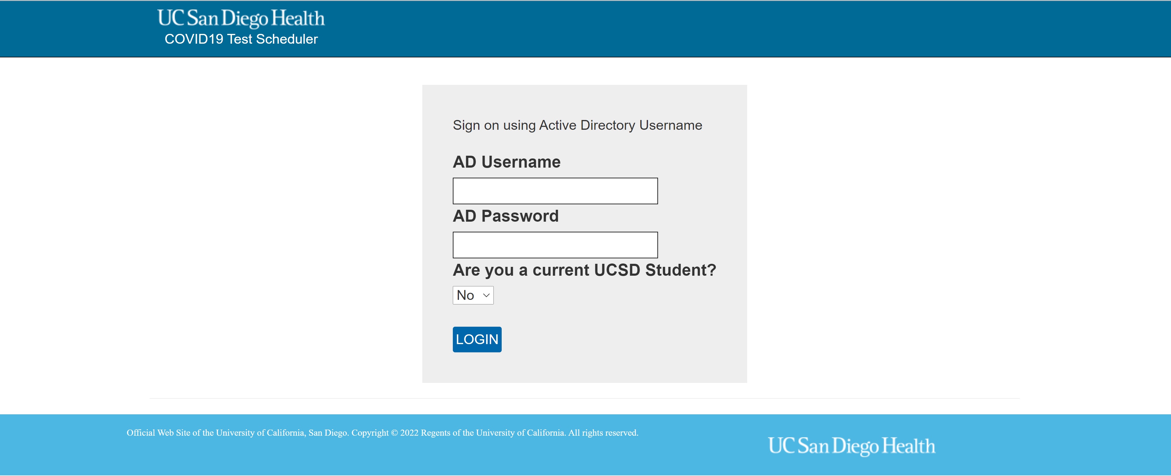 Active directory sign-in screen